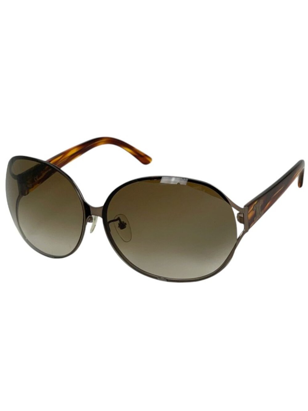 Celine Sunglasses Blason Triomphe Acetate Metal Brown Eyewear
